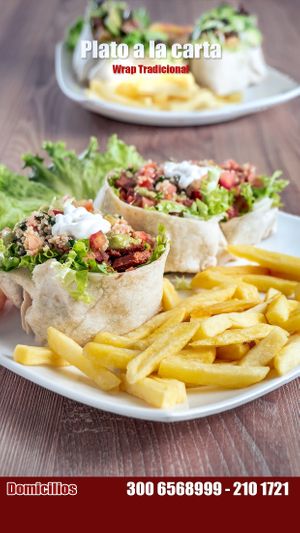 Wrap tradicional at La Revolución de la Cuchara in Bogota