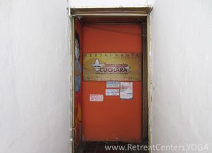 entrance at La Revolución de la Cuchara in Bogota