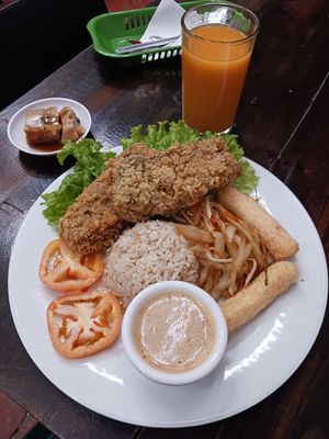 Menu del Dia, soup not pictured at La Revolución de la Cuchara in Bogota