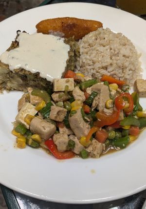 Menu del Dia (15900 COP)

Salad + Soup + Main + Dessert + Juice at La Revolución de la Cuchara in Bogota