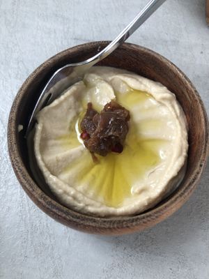 Hummus  at Alkalime in Abu Dhabi