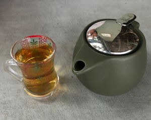 Mint tea  at Alkalime in Abu Dhabi