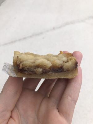 Almond crumble tart  at Alkalime in Abu Dhabi