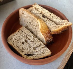 Toasted sourdough   at Alkalime in Abu Dhabi