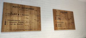 Menu at Land & Monkeys - Amsterdam in Paris