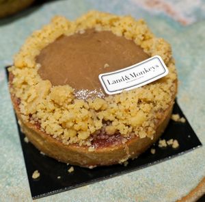 Rhubarb tart at Land & Monkeys - Amsterdam in Paris