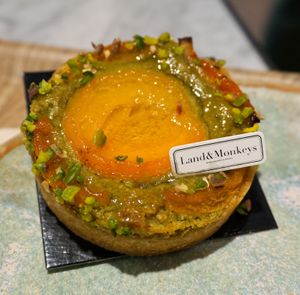 Apricot/Pistachio tart at Land & Monkeys - Amsterdam in Paris