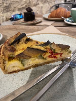 Quiche courgettes  at Land & Monkeys - Amsterdam in Paris