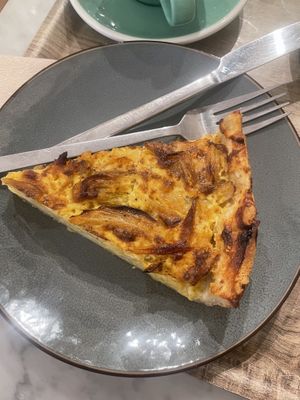 Fennel onion quiche —so yum  at Land & Monkeys - Amsterdam in Paris