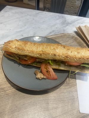 I can’t recall which sandwich this is  at Land & Monkeys - Amsterdam in Paris