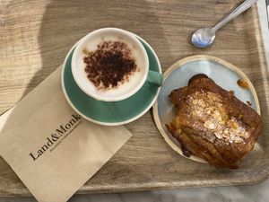 Chocolate almond croissant  at Land & Monkeys - Amsterdam in Paris