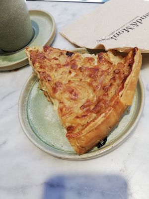 Vegan Quiche Lorraine! at Land & Monkeys - Amsterdam in Paris