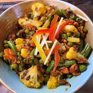 mix veg masala at Pesti Chutney in Budapest