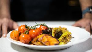 grilled veggies at Pesti Chutney in Budapest