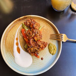 Vegan starter  at Pesti Chutney in Budapest