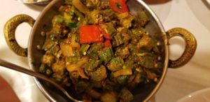 Bindi masala at Saffron Patch in Akron