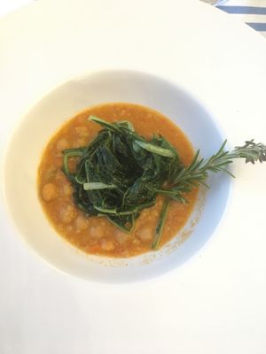 Chicorie on beans  at Ritual in Vieste