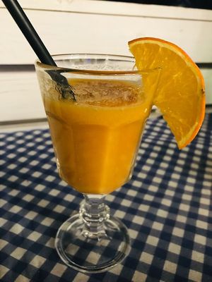 Peach Prosecco Grenadine  at Ritual in Vieste