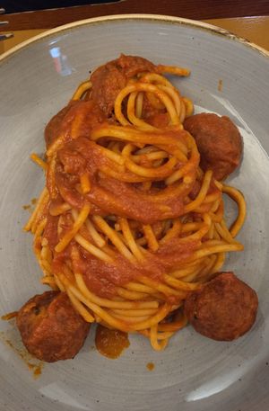 Spaghetti at Old Square in Cagliari
