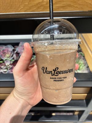 Dark Chocolate Fudge Brownie Milkshake  at Van Leeuwen Artisan Ice Cream in East Rutherford
