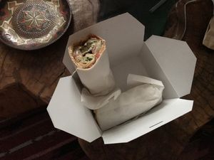 Add a dash of ketchup or hummus, and it’s fantastic ! at Falafel House in Tirana