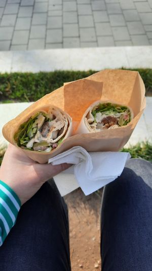 Big falafel at Falafel House in Tirana