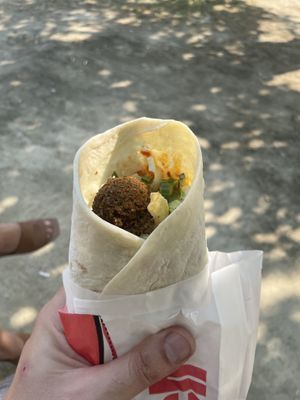   at Falafel House in Tirana