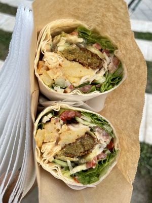   at Falafel House in Tirana