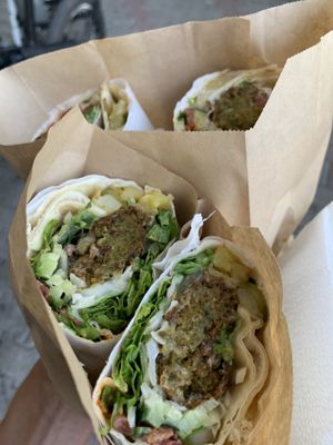   at Falafel House in Tirana