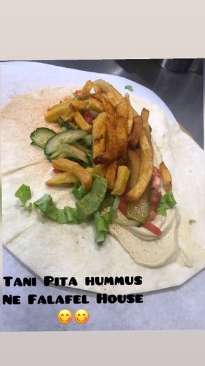   at Falafel House in Tirana