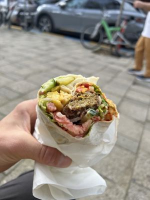   at Falafel House in Tirana