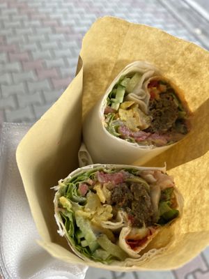   at Falafel House in Tirana