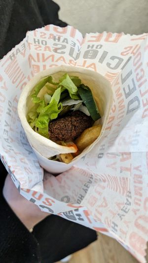 Falafel Pita at Falafel House in Tirana