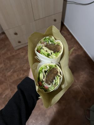 Falafel wrap XL without fries  at Falafel House in Tirana