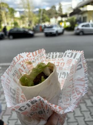   at Falafel House in Tirana