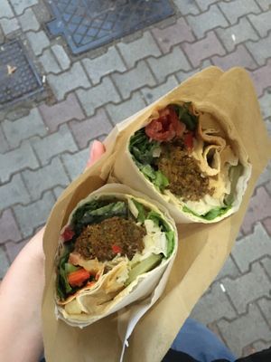 falafel wrap xl   at Falafel House in Tirana