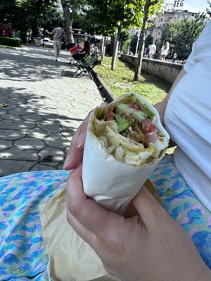   at Falafel House in Tirana