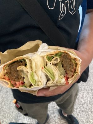   at Falafel House in Tirana