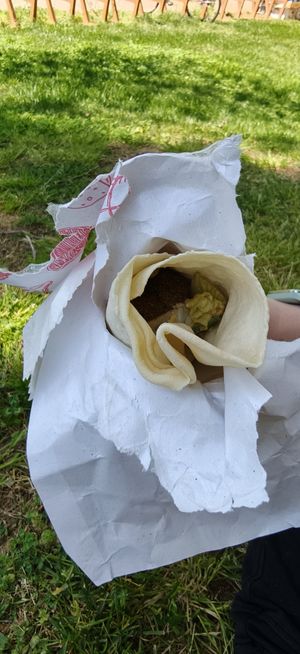 Falafel Wrap at Falafel House in Tirana