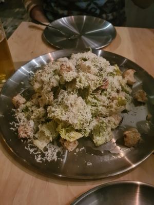 Caesar salad at Gemello Vegan Pizza in Berlin