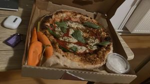 gina  at Gemello Vegan Pizza in Berlin