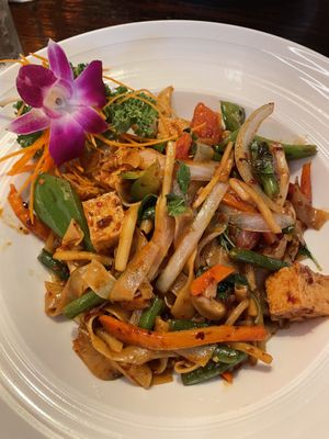 Drunken noodles  at Thai Sushi by KJ in Naples