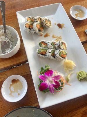 Again already started eating them remember photo  at Thai Sushi by KJ in Naples