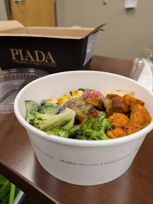 Power bowl at Piada Italian Street Food in Upper Arlington