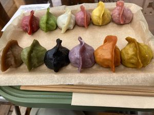 餃子盛り合わせ  at Vegan Gyoza Yu Cafe in Tokyo