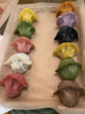 Variety plate   at Vegan Gyoza Yu Cafe in Tokyo