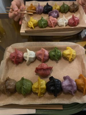 So many flavors!  at Vegan Gyoza Yu Cafe in Tokyo