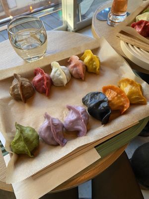 Gyoza set  at Vegan Gyoza Yu Cafe in Tokyo