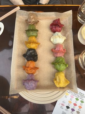 Sampler   at Vegan Gyoza Yu Cafe in Tokyo