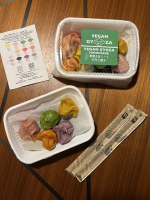 Vegan gyoza  at Vegan Gyoza Yu Cafe in Tokyo